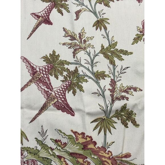 Edith's Reverie Floral Cotton Print Antique Fabric BRUNSCHWIG & FILS Sample - Picture 5 of 9